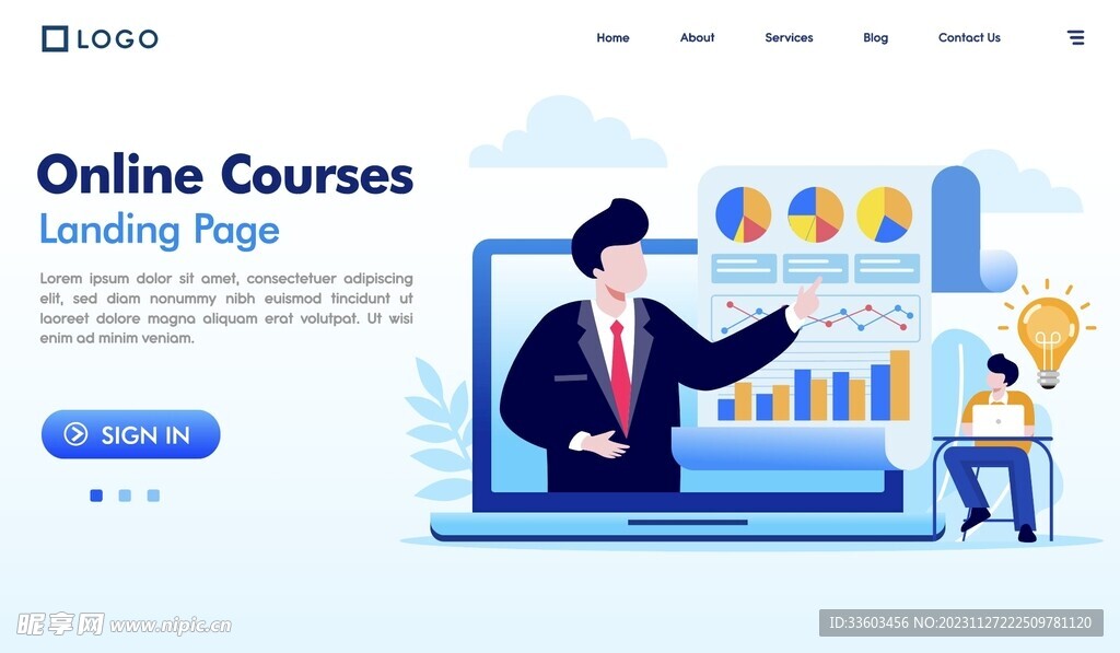 网页设计饼状图人物