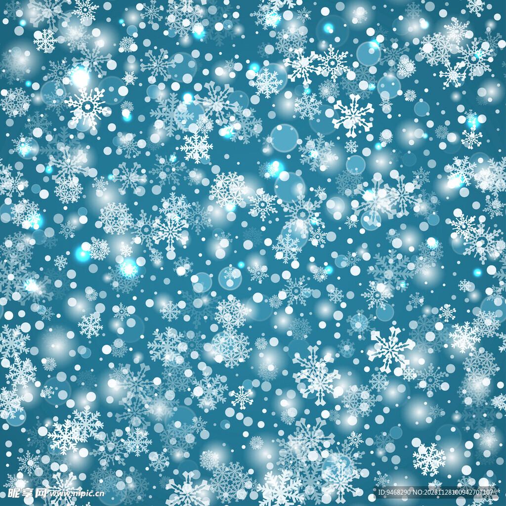 冬日雪花背景