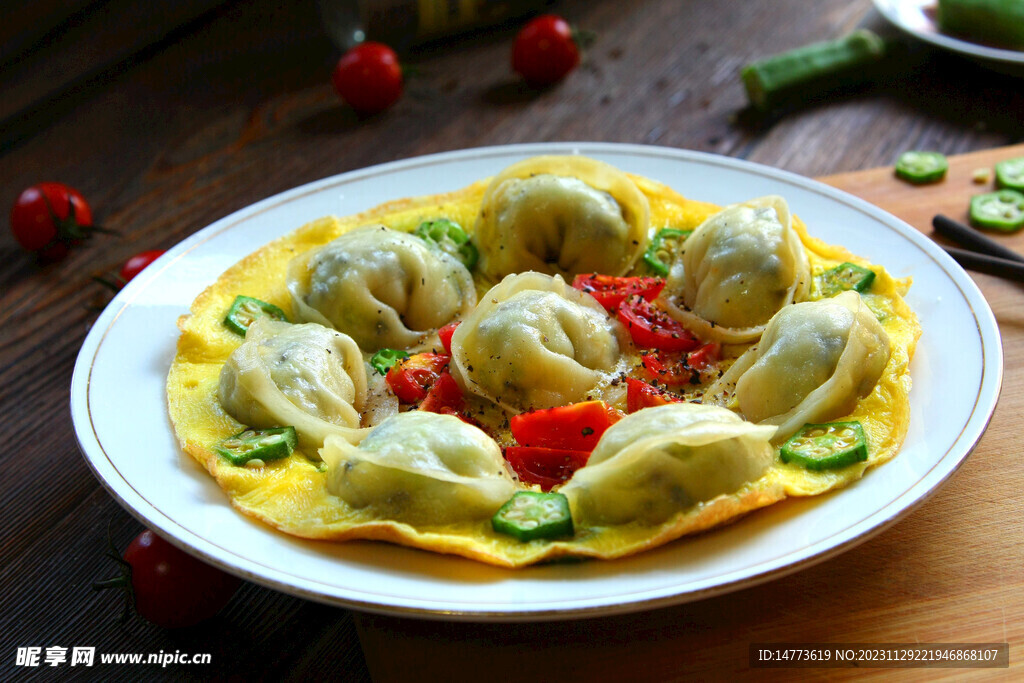 香煎蛋饼锅贴