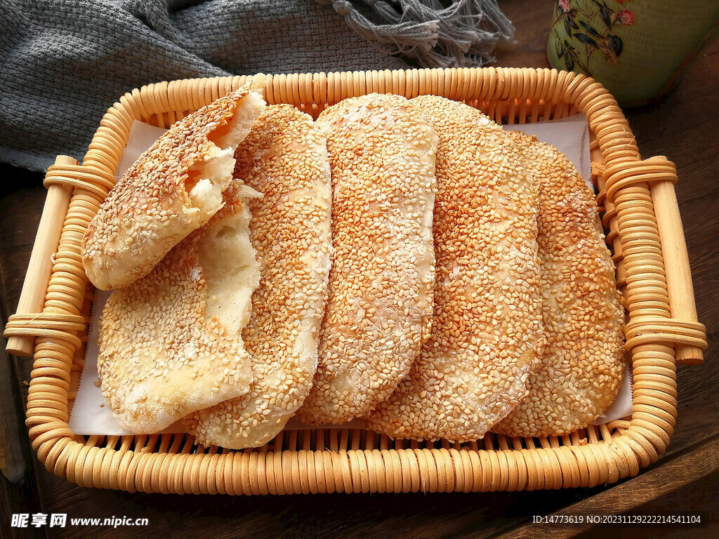 芝麻油酥饼