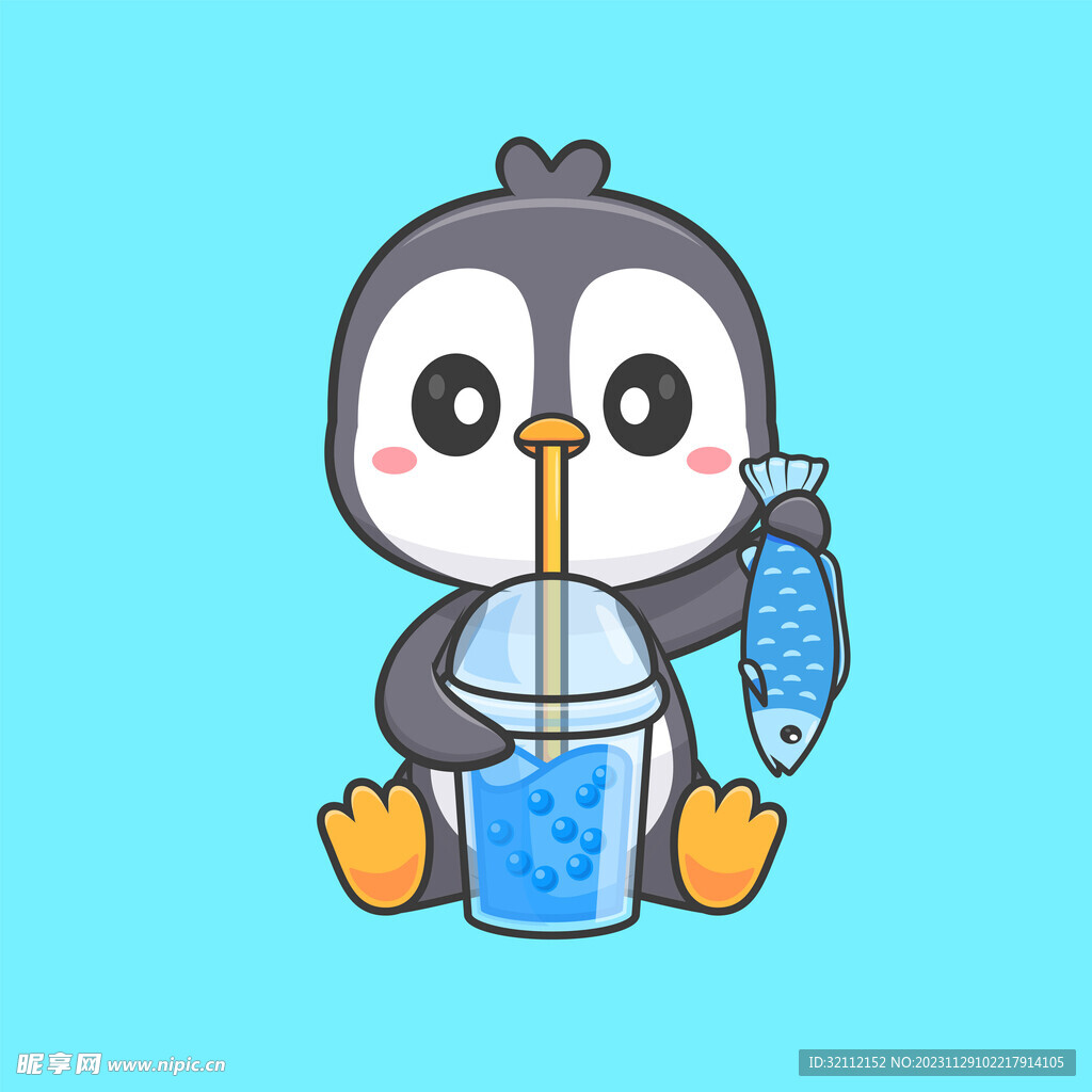 矢量卡通企鹅