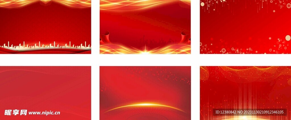 红色背景