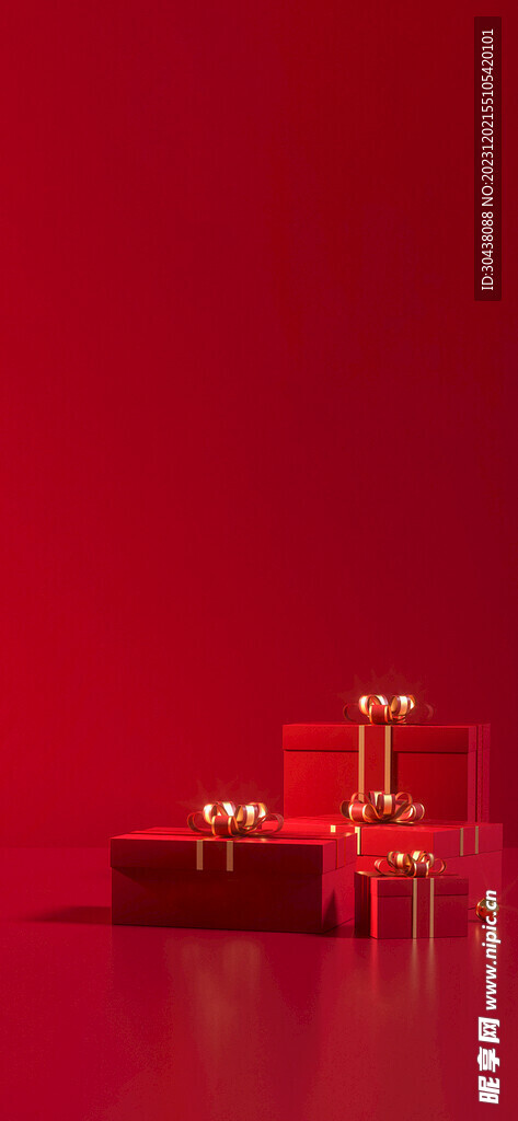 红金质感 喜庆底纹 红色底纹 