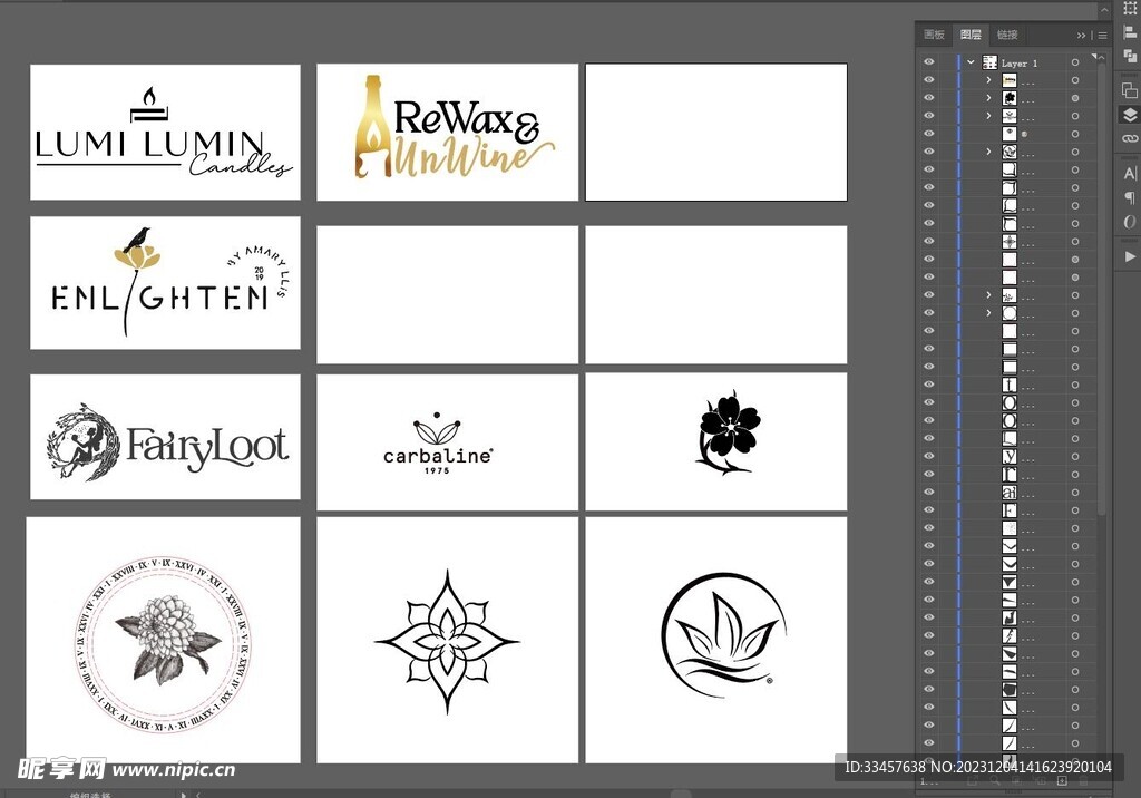 国外香薰蜡烛类标签设计