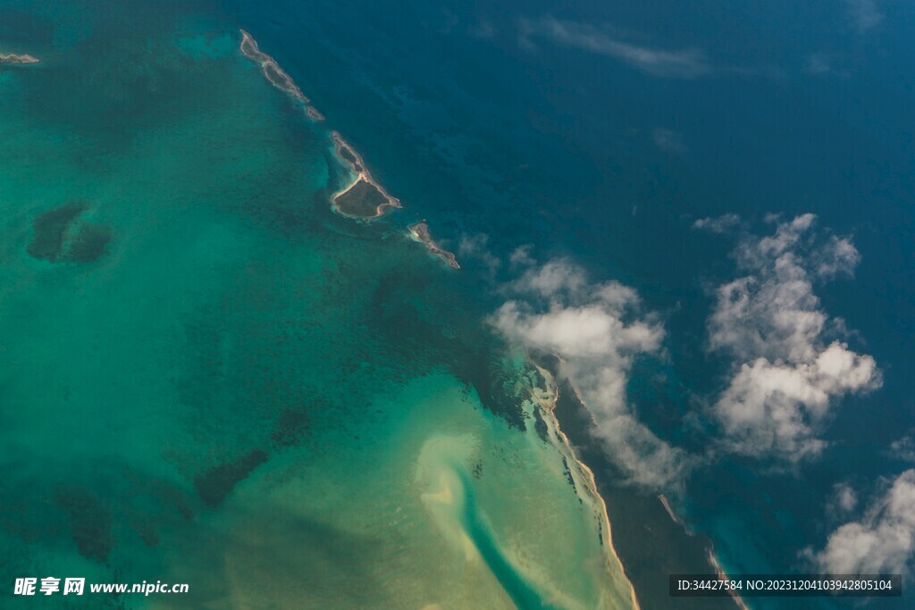 海岛俯瞰图