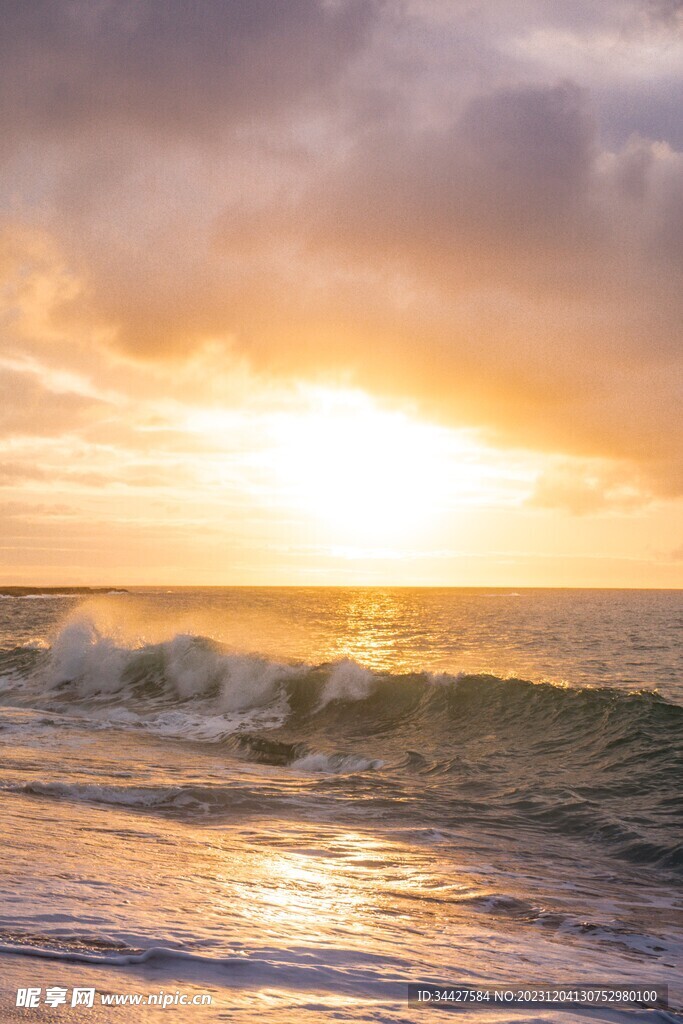夕阳海景