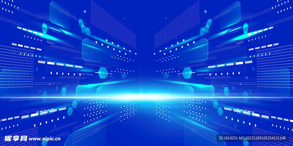 蓝色科技背景