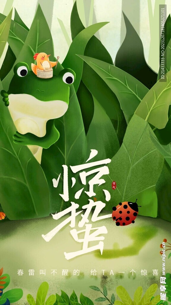 二十四节气惊蛰海报