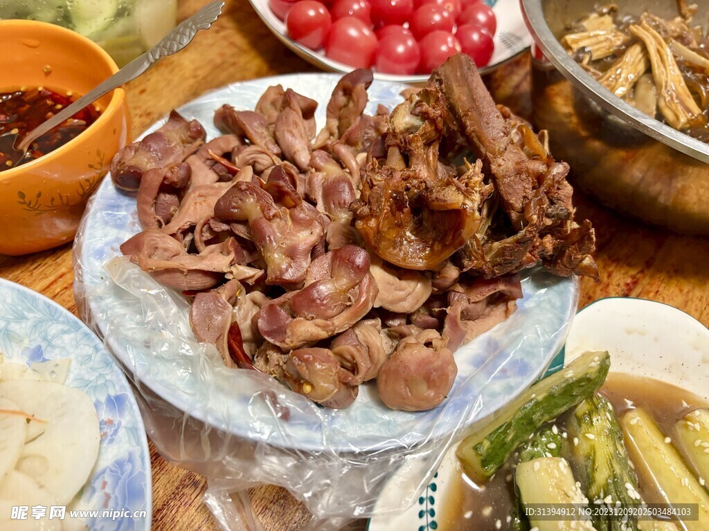卤鸡胗