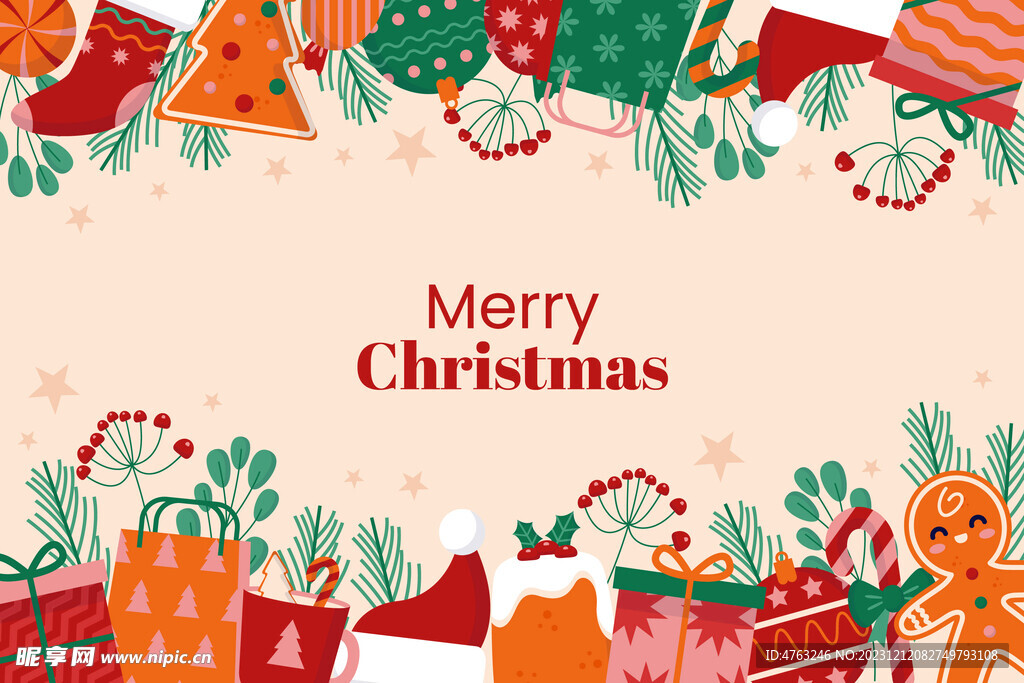 圣诞节海报背景