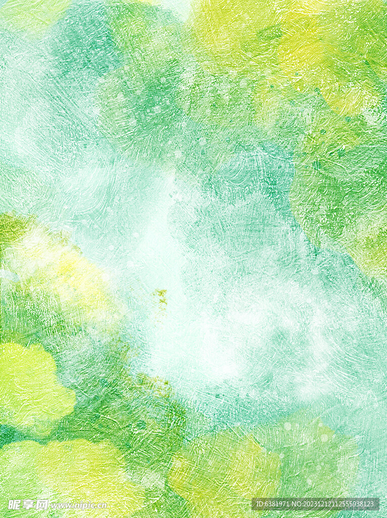 果绿色水彩纹理背景