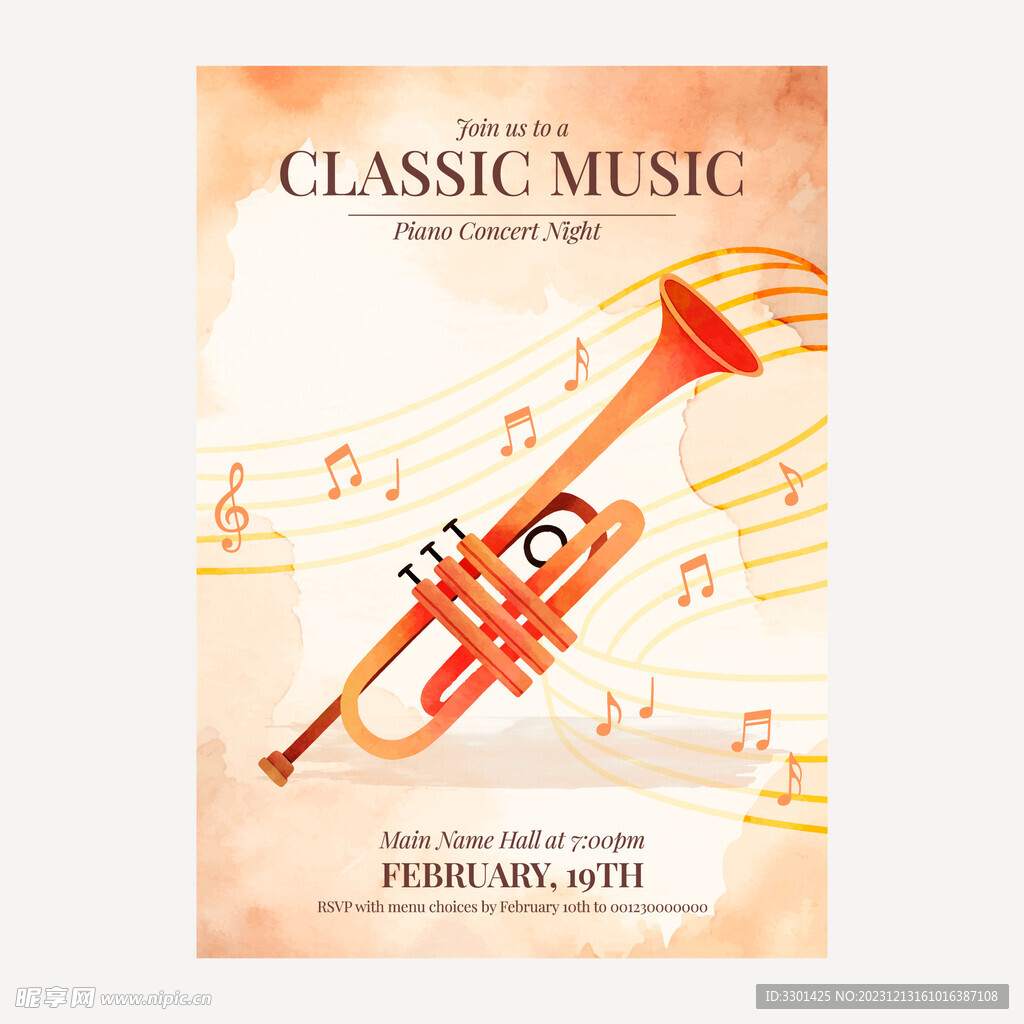 音乐演奏会海报
