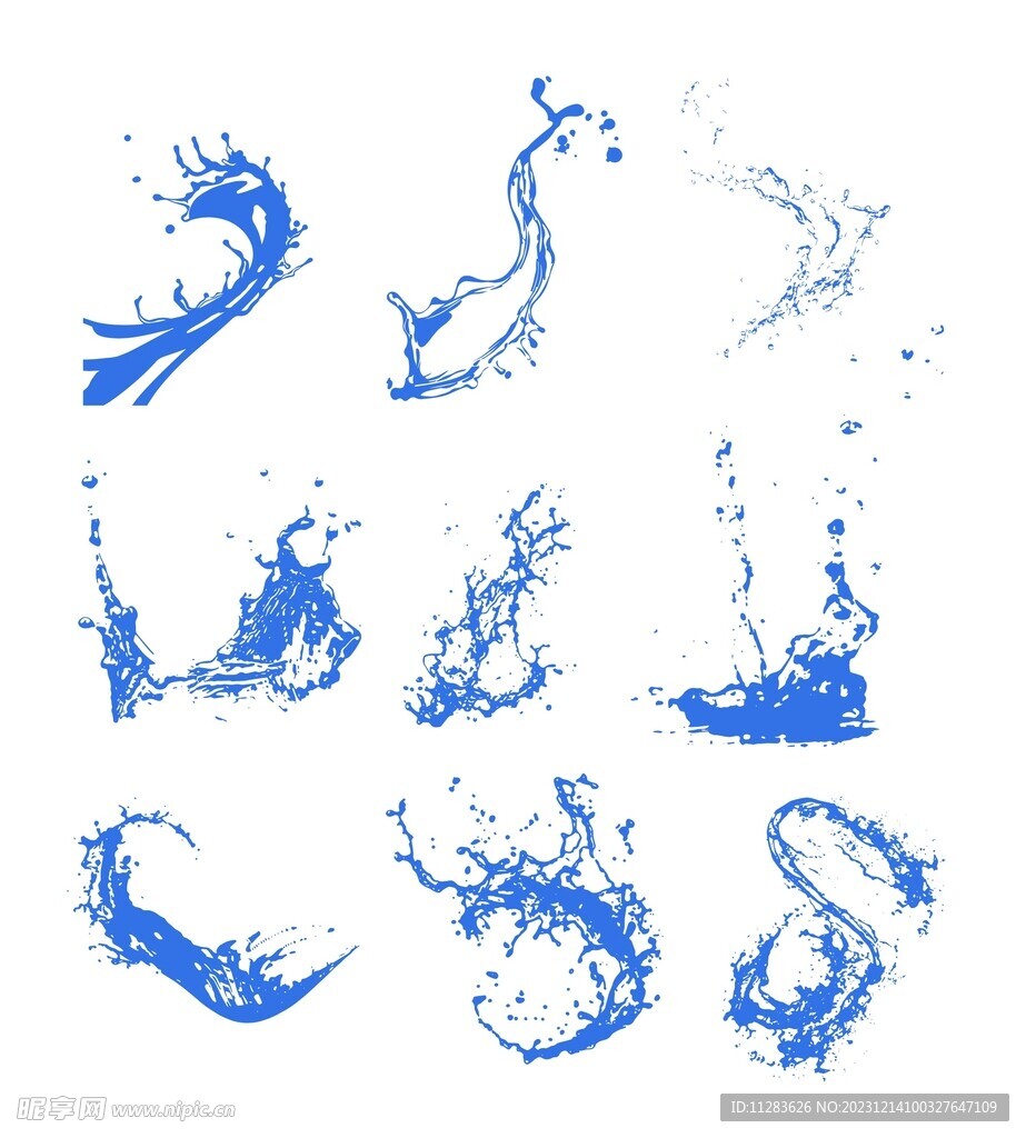 水花素材
