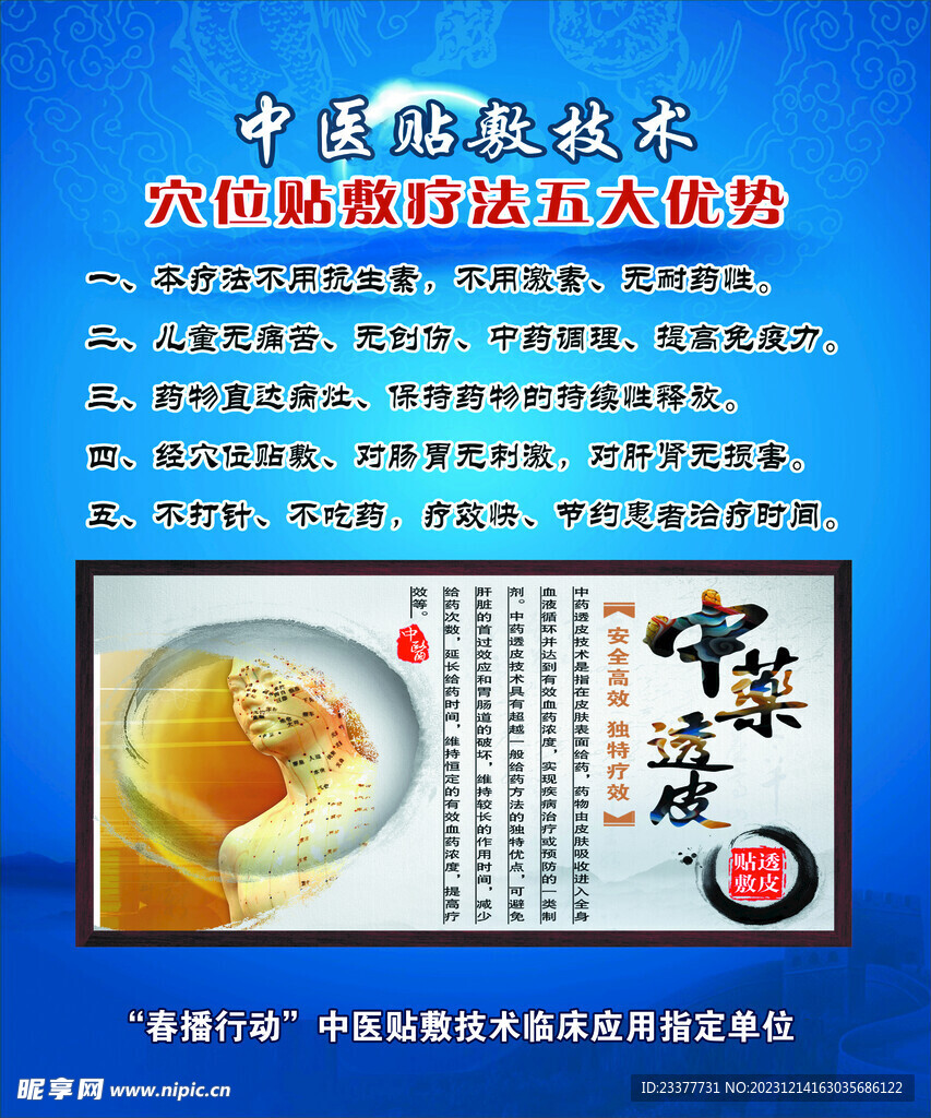 中医贴敷技术穴位