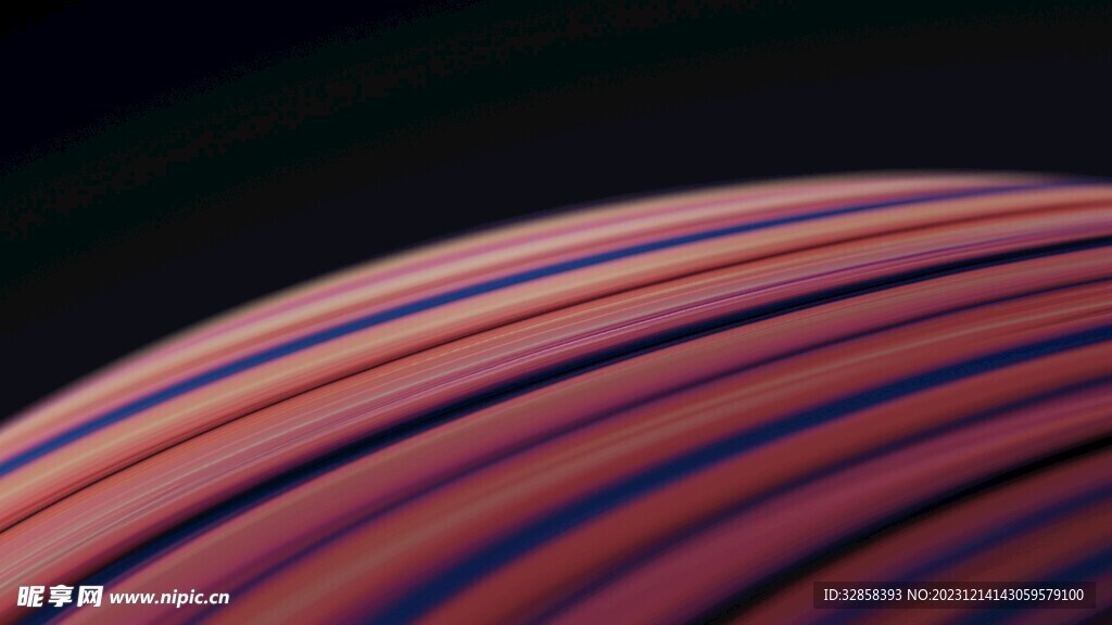 紫红色抽象拉丝3D立体流体渐变