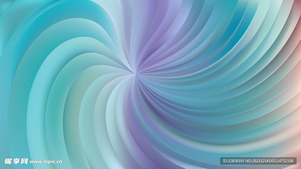 绿色放射状抽象科技线条背景