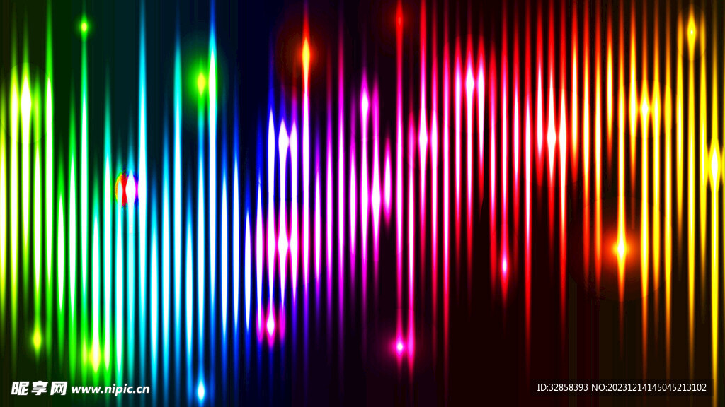 炫彩科技抽象发光线条背景