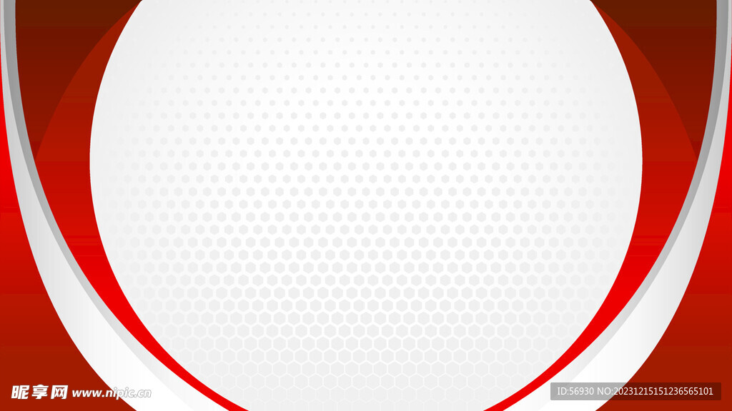 红色曲线对称背景图