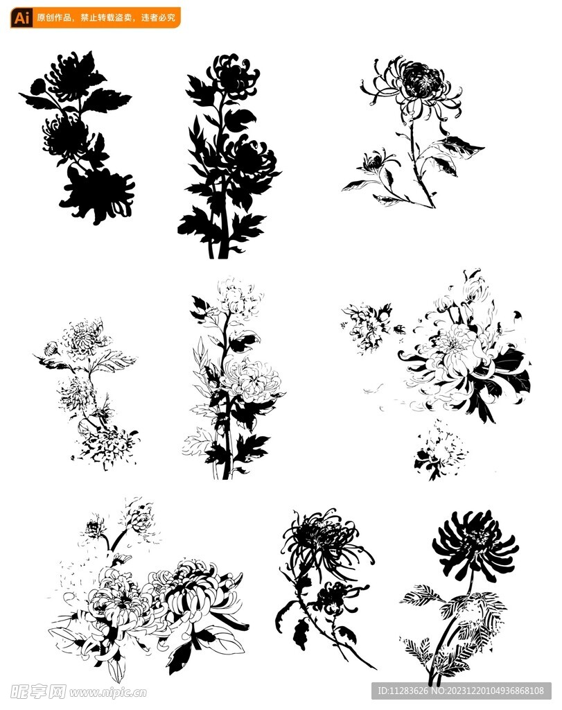 菊花素材