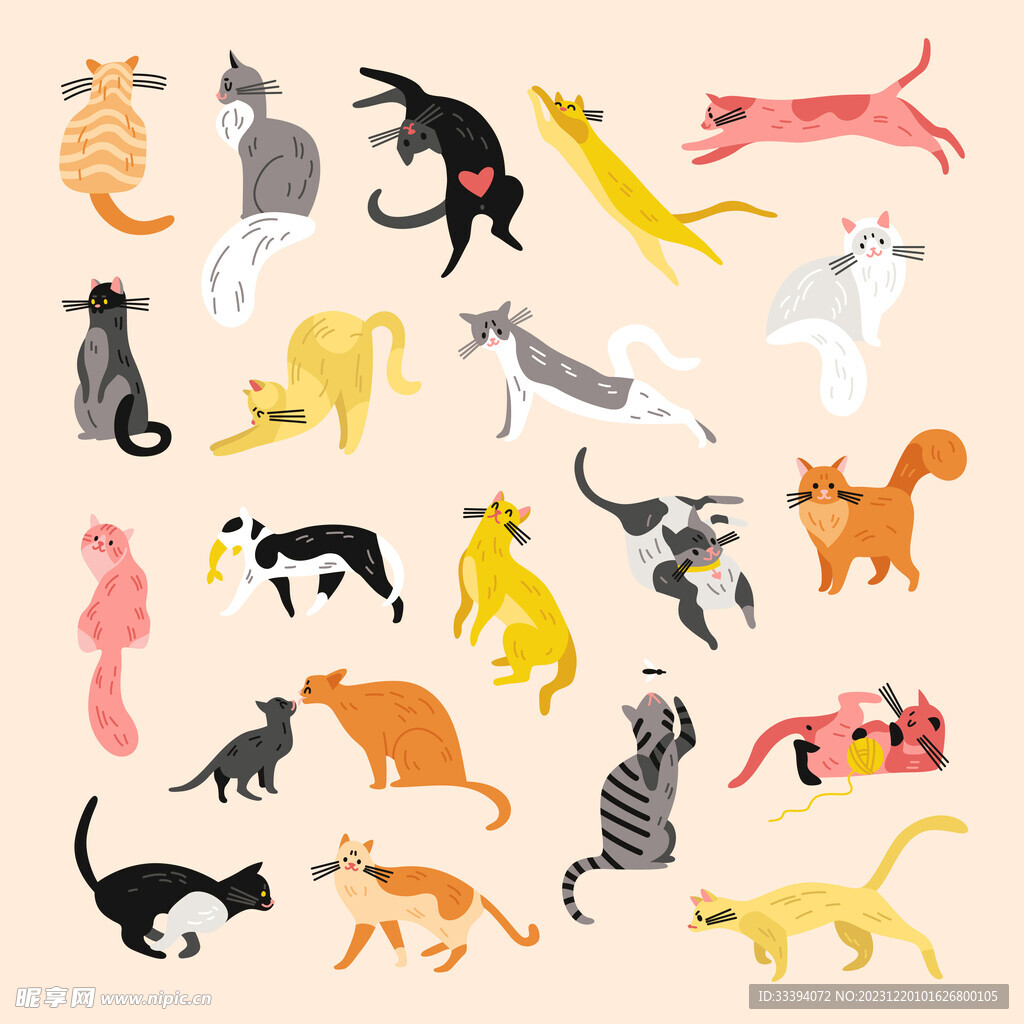 猫插画合集
