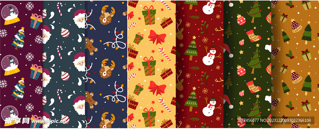 圣诞矢量背景底纹素材