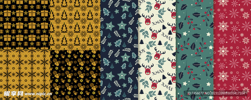 圣诞矢量背景底纹素材