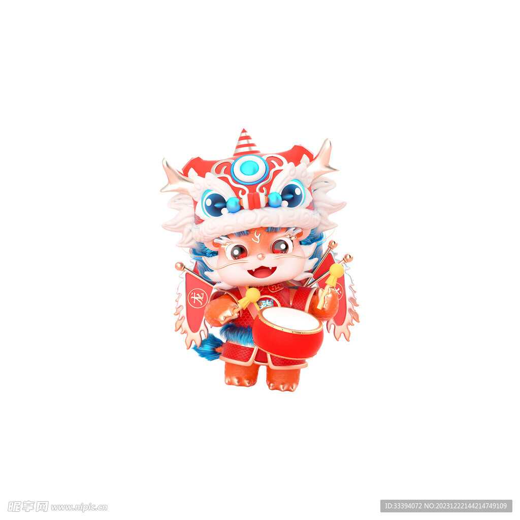 国潮龙年IP新年形象