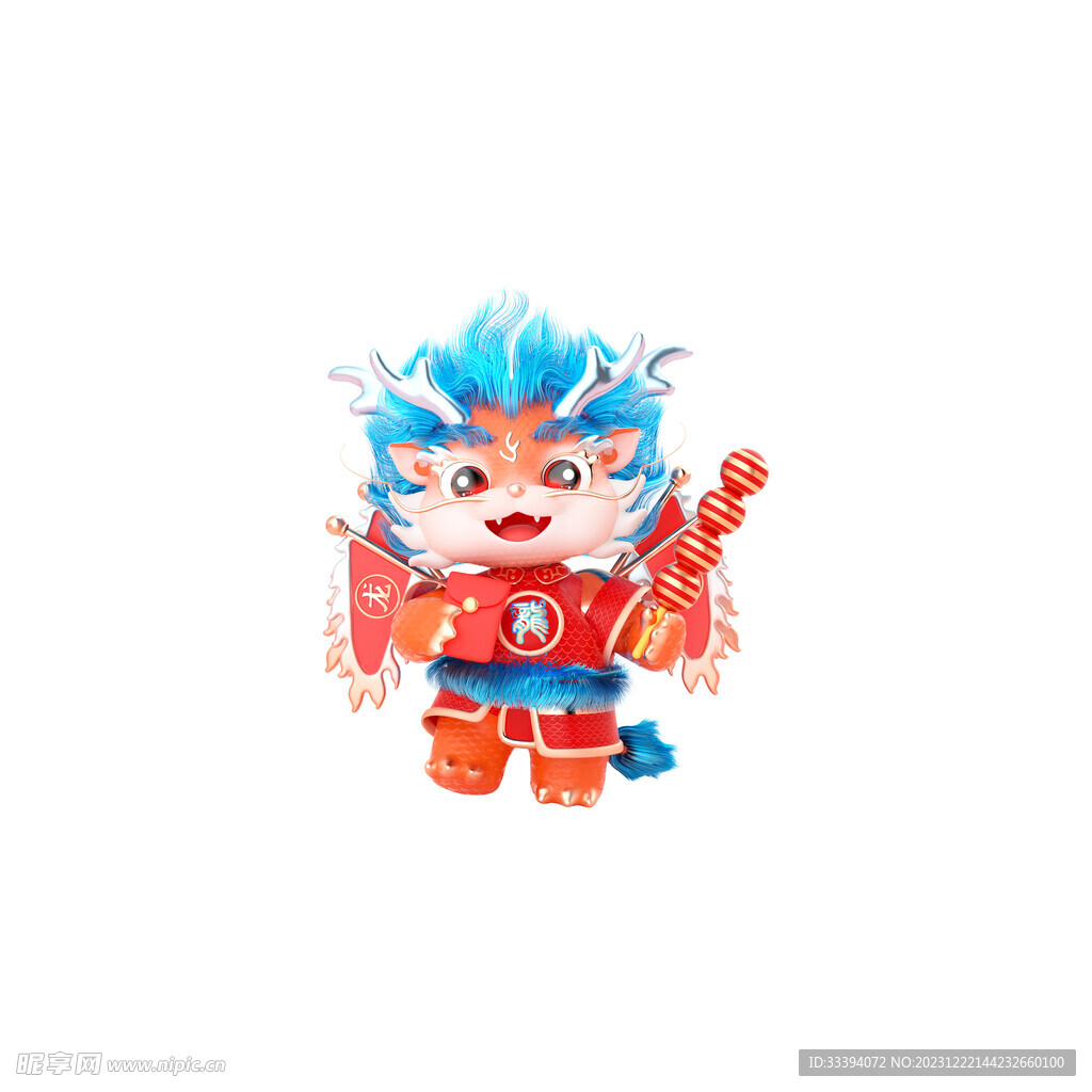 国潮龙年IP新年形象