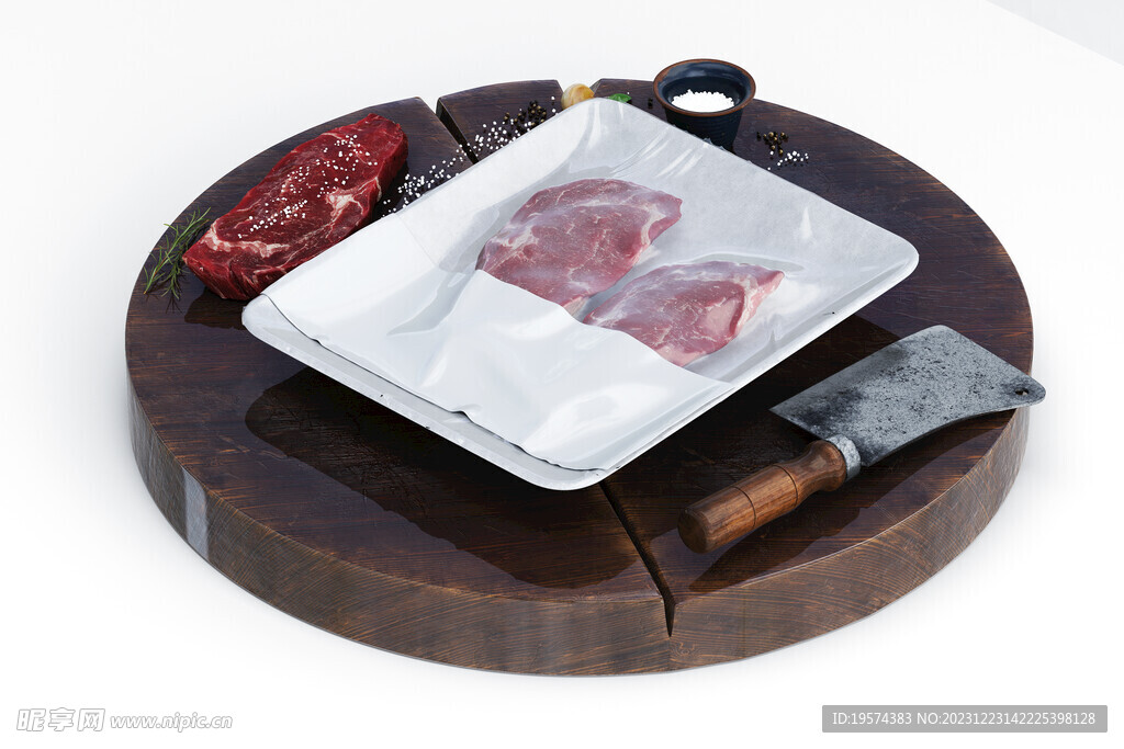  鲜牛肉托盘 