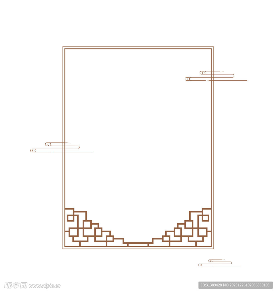 复古边框背景底纹