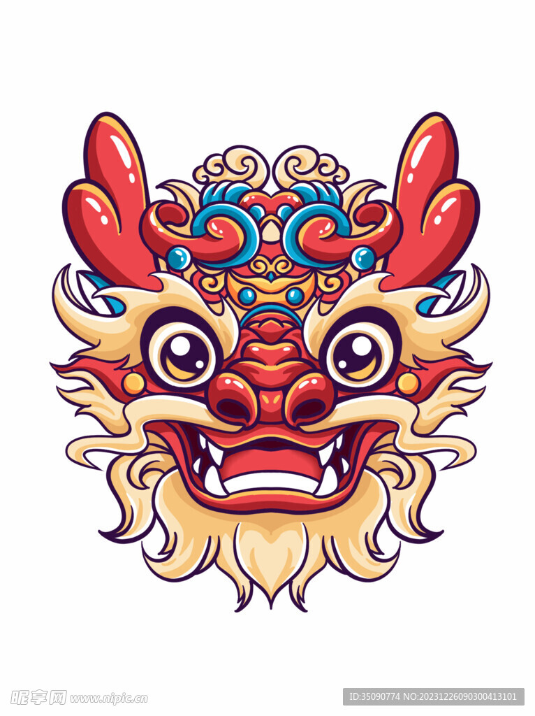 2024龙年甲辰年生肖卡通龙