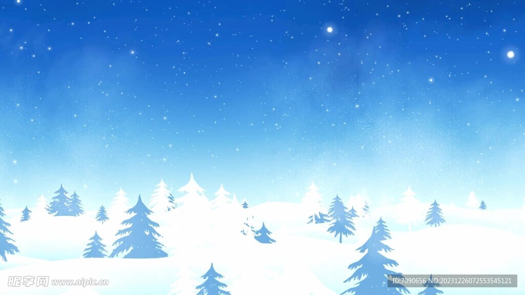 雪花飘落