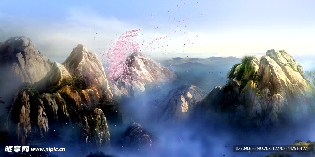 苍山绿树素材    