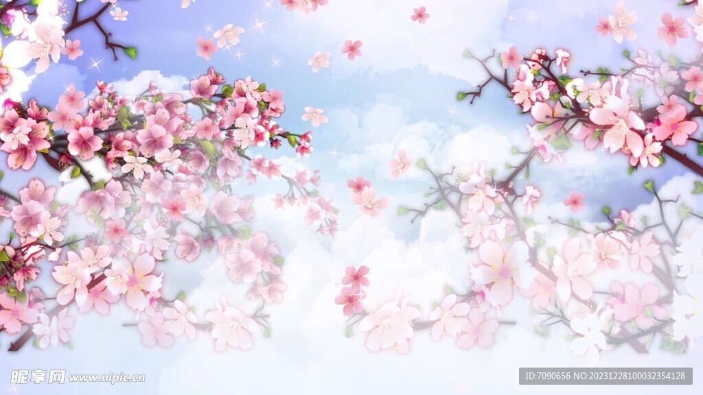 桃花盛开