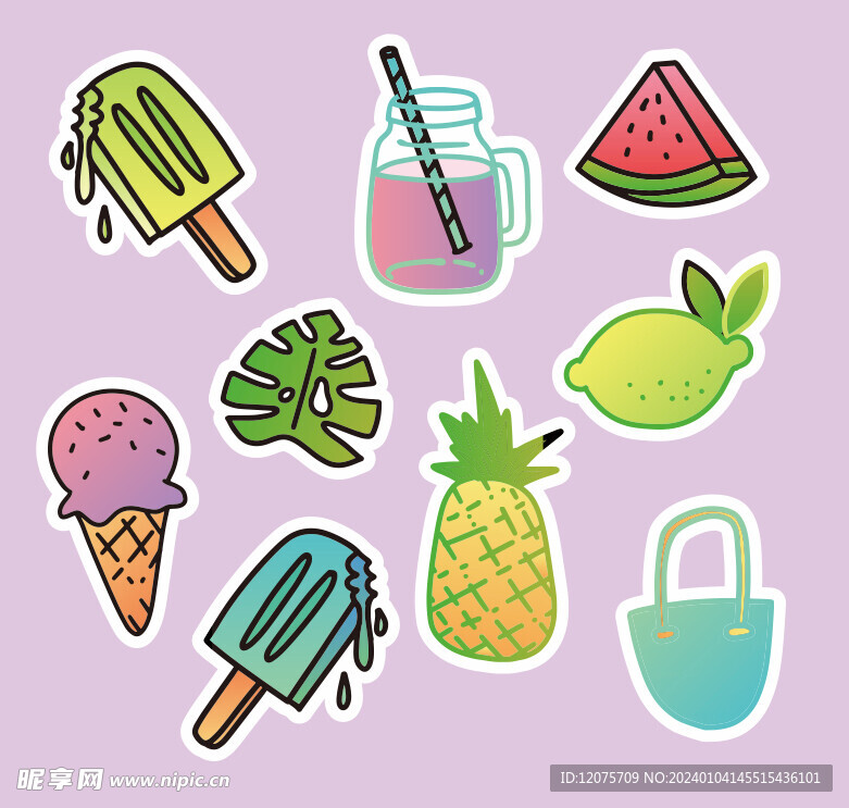 食物饮料卡通素材