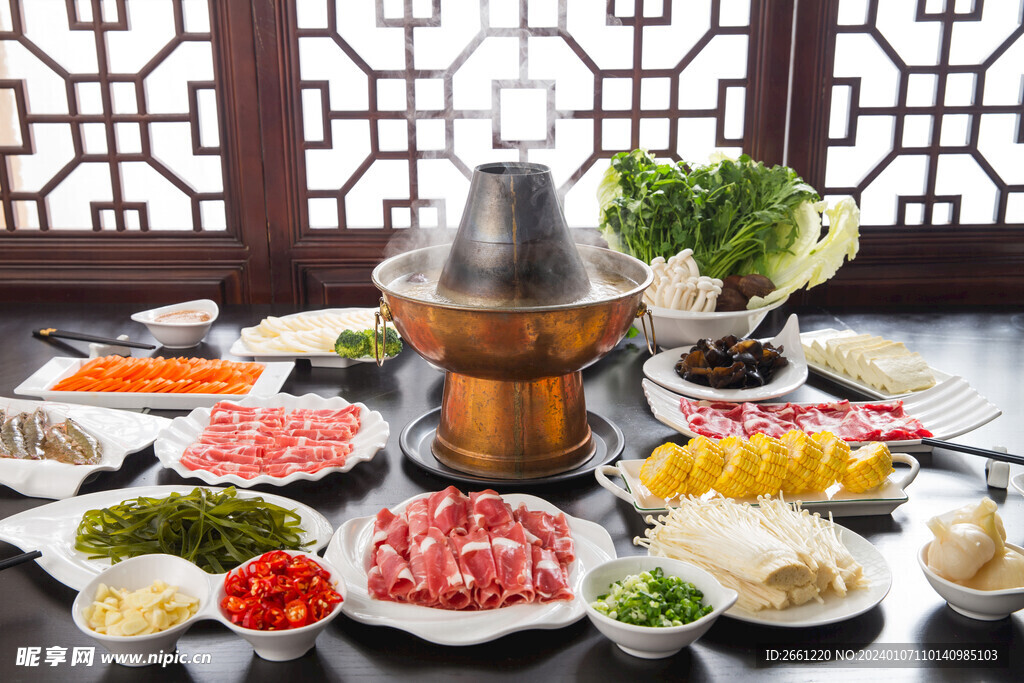 团圆饭传统饮食涮羊肉