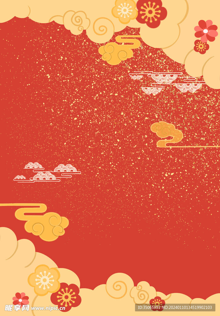 新年过节节日元素喜庆红色背景