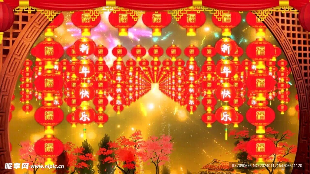 新春喜庆背景   