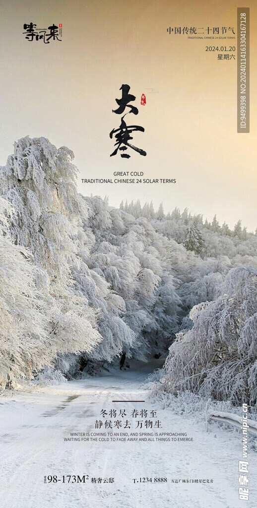 地产大寒海报