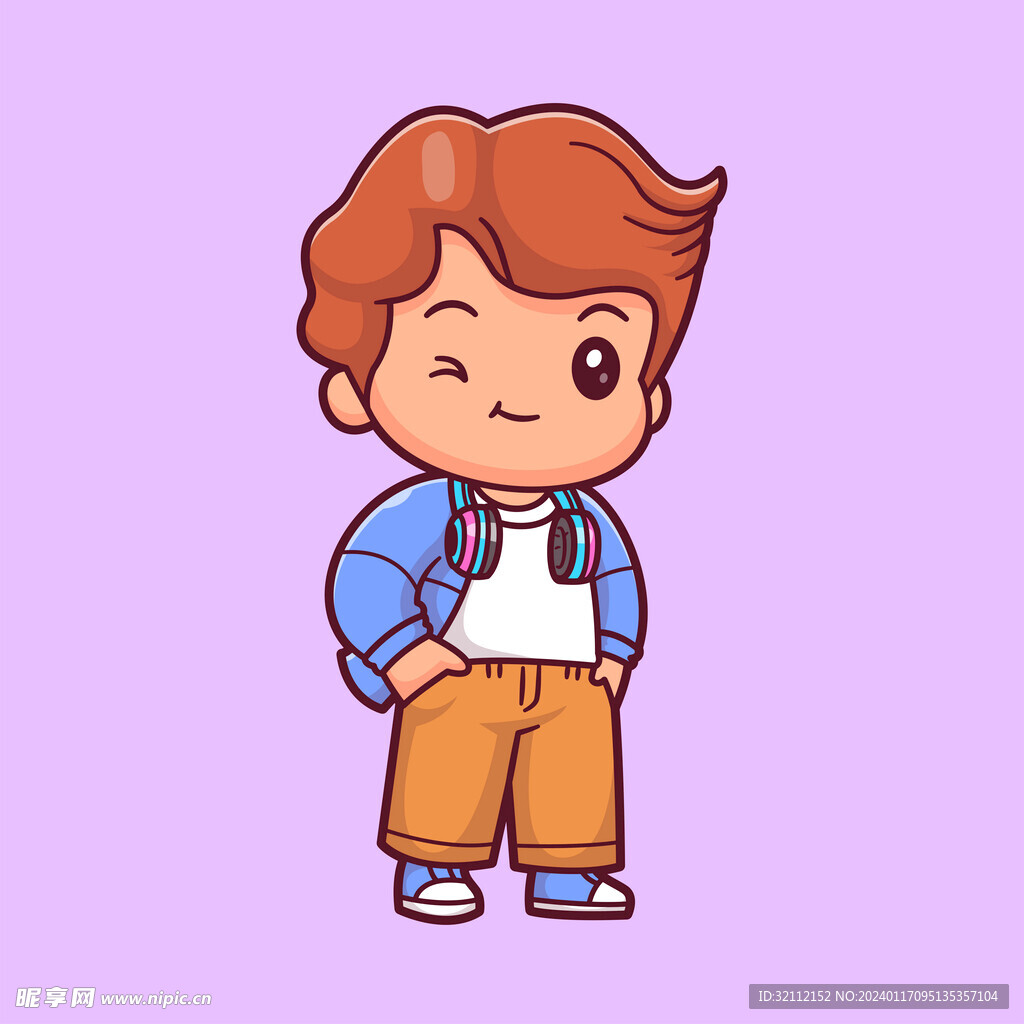 矢量卡通男孩