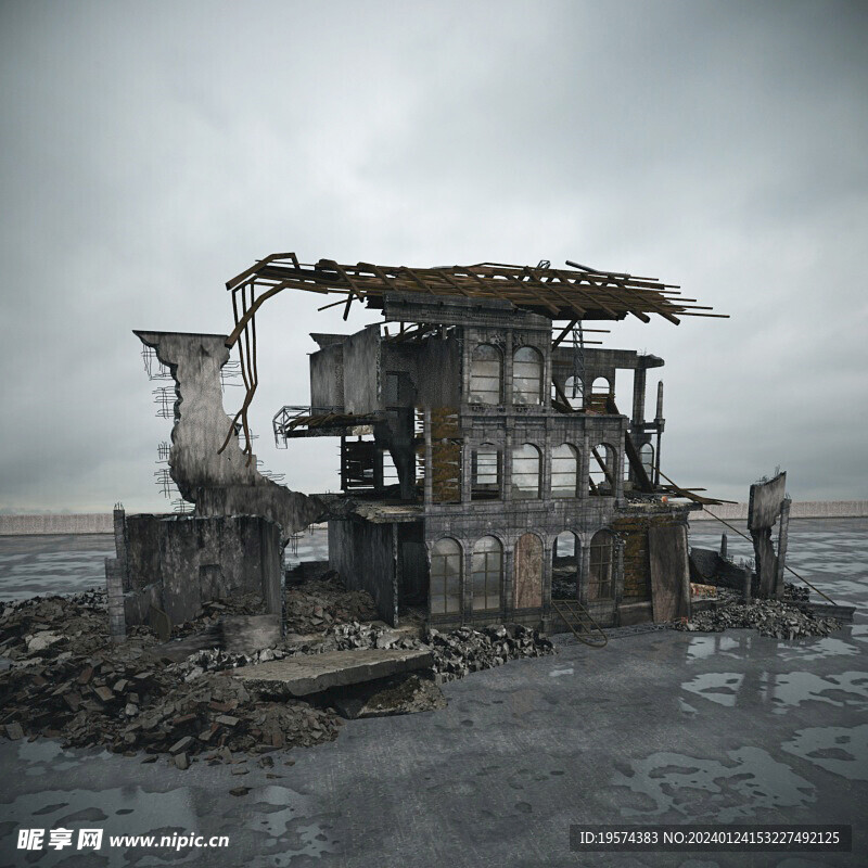  C4D模型 建筑物  