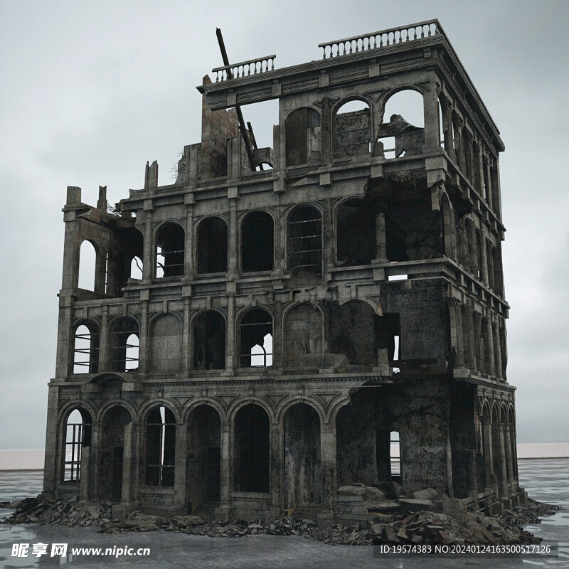 C4D模型 建筑物  