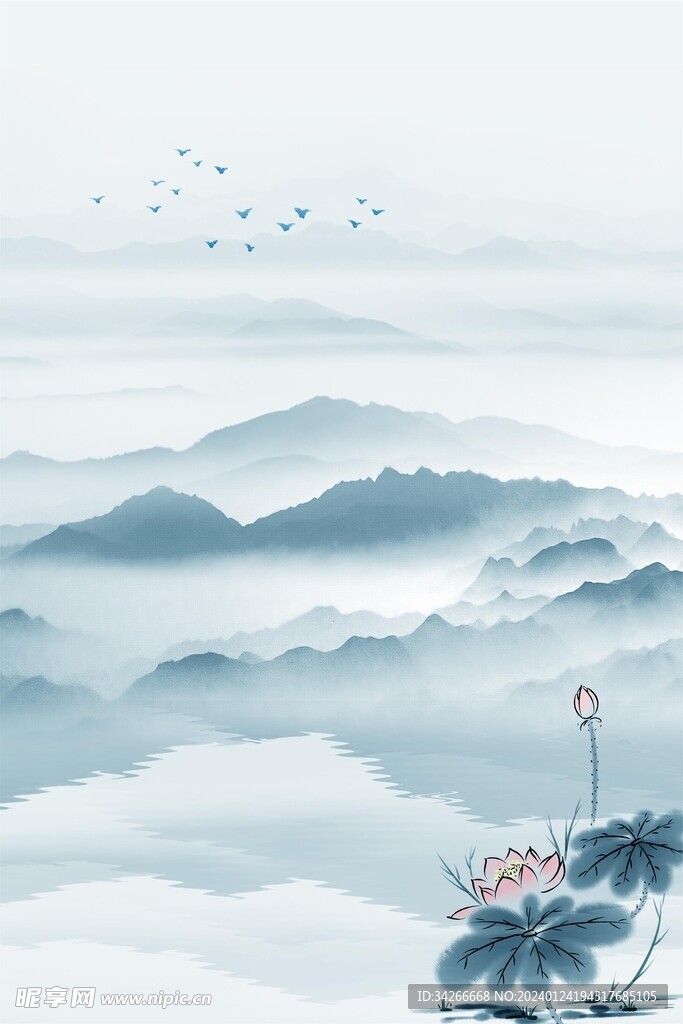 中国风水墨山水