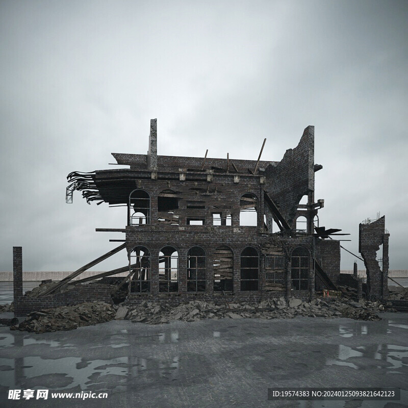 C4D模型 建筑物 