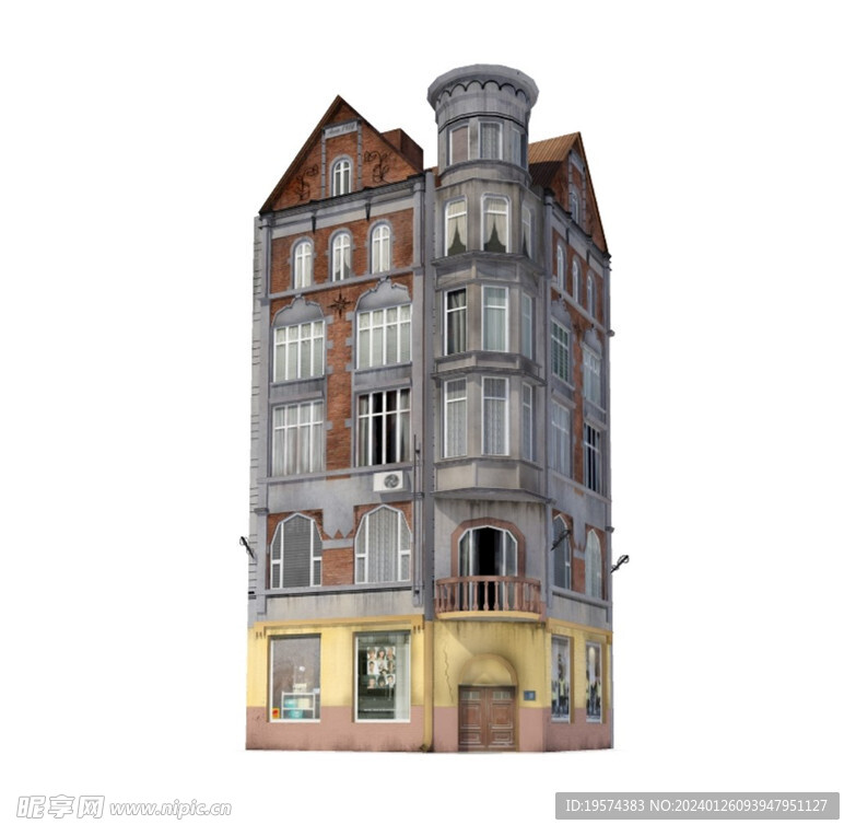 C4D模型 房子 