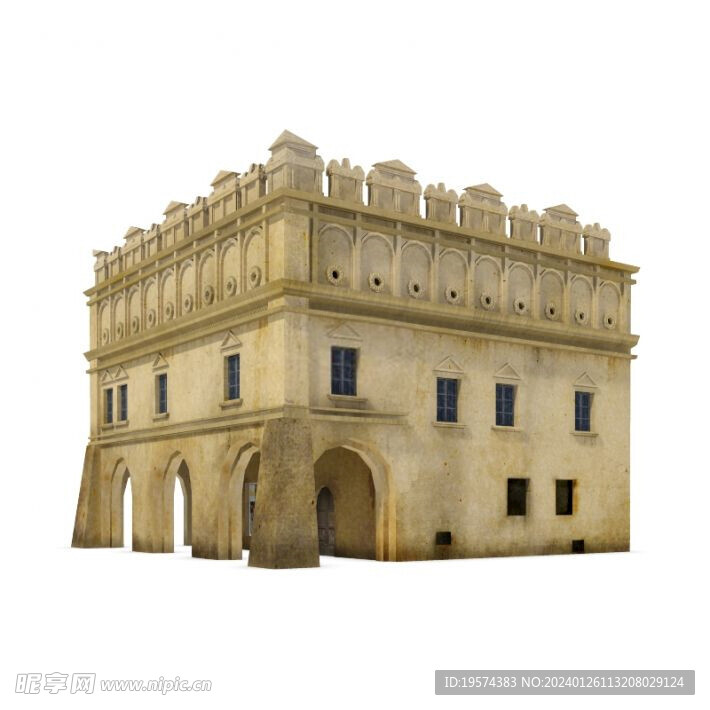 C4D模型 房子 