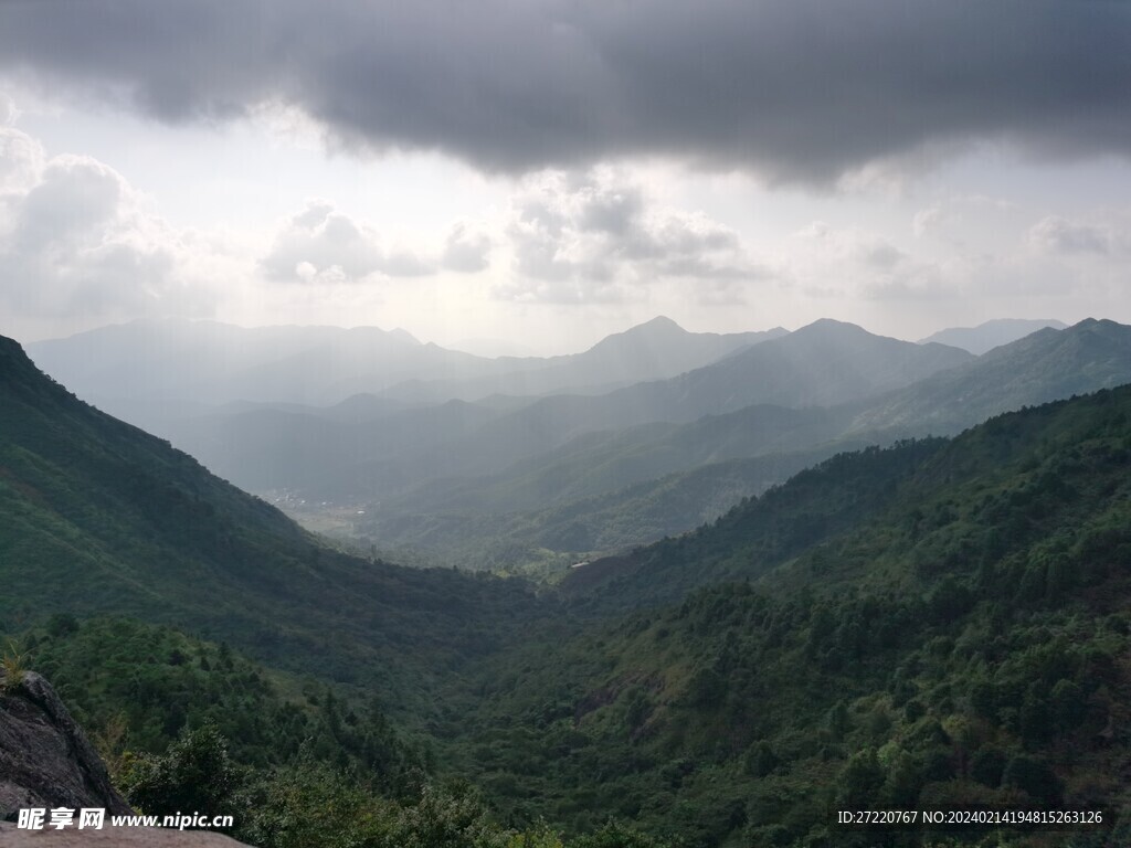 山谷 森林风光