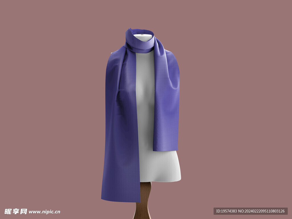   围巾样机 