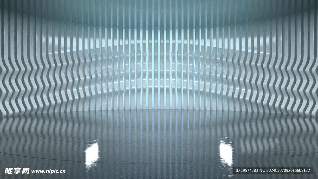 C4D模型 弯曲背景