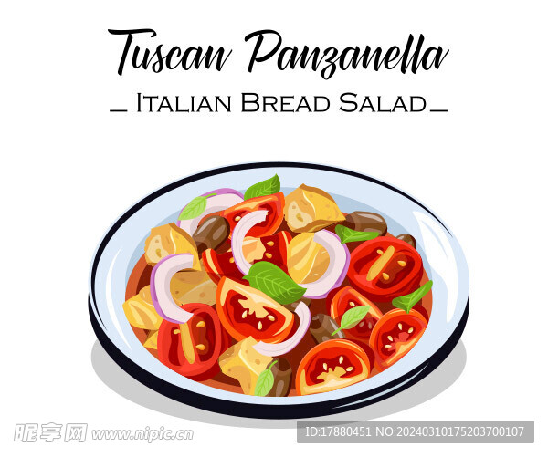 意大利美食插画